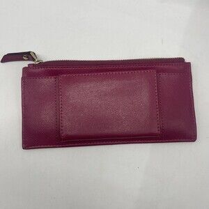 Neiman Marcus Fuschia Pebbled Leather Belt Wallet